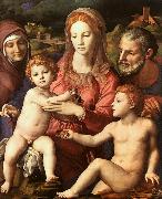 Agnolo Bronzino Holy Family with St.Anne and the Infant St.John oil painting on canvas